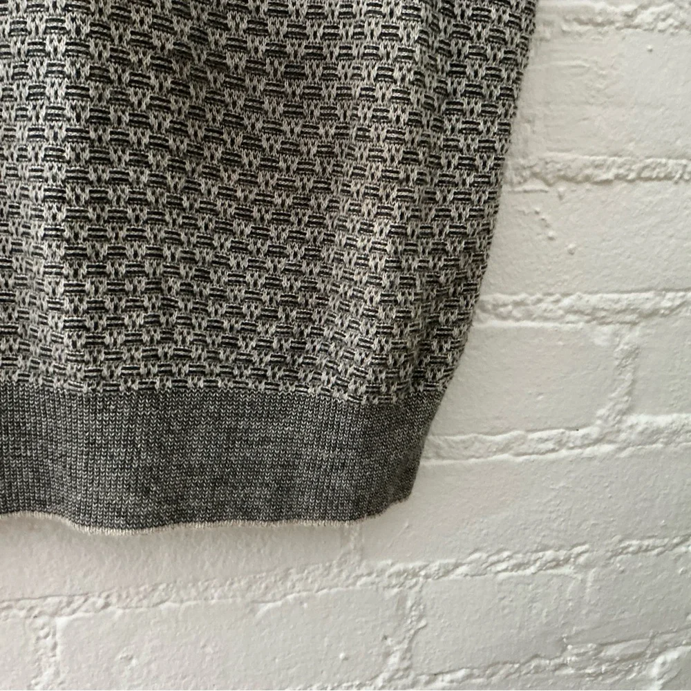 Mens Vintage Cotton Linen Blend Sweater Vest V-Neck Made In Italy Size XL Tan - Picture 10 of 14